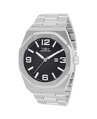 Invicta Men's 45781 Huracan Quartz 3 Hand Black Dial Watch