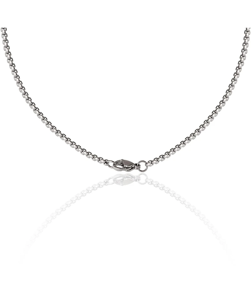 Lucky Brand Men's Pendant Necklace with Striped Dog Tag - 22'' Chain