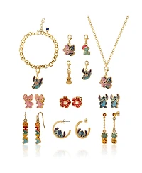 Disney Stitch Jewelry Advent Gift Set: Earrings, Necklace, Bracelet & Charms Mix & Match Christmas Calendar Box Collection