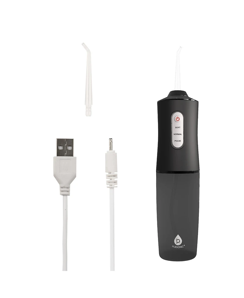 Pursonic Usb Rechargeable Water Flosser Helps Remove Plaque & Dilute Harmful Toxins