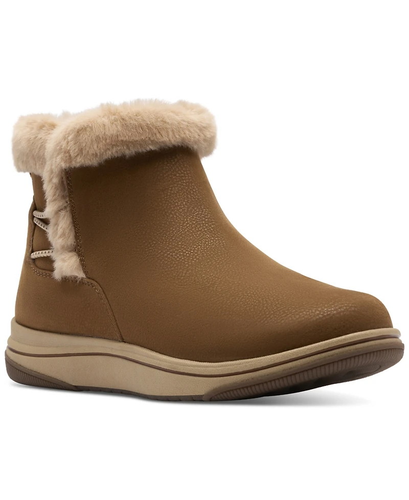 Clarks Women's Breeze Faux Fur Booties