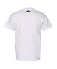 The Wild Collective Men's and Women's White Los Angeles Chargers Super Scoop Neck T-Shirt