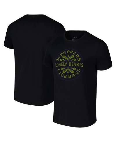 Section 119 Men's and Women's Black The Beatles Sgt. Peppers Lonely Hearts Club Band Eco Tri-Blend T-Shirt