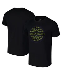 Section 119 Men's and Women's Black The Beatles Sgt. Peppers Lonely Hearts Club Band Eco Tri-Blend T-Shirt