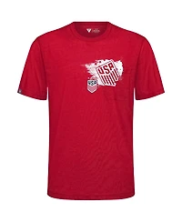 LevelWear Men's Red Uswnt Focal Blasted T-Shirt