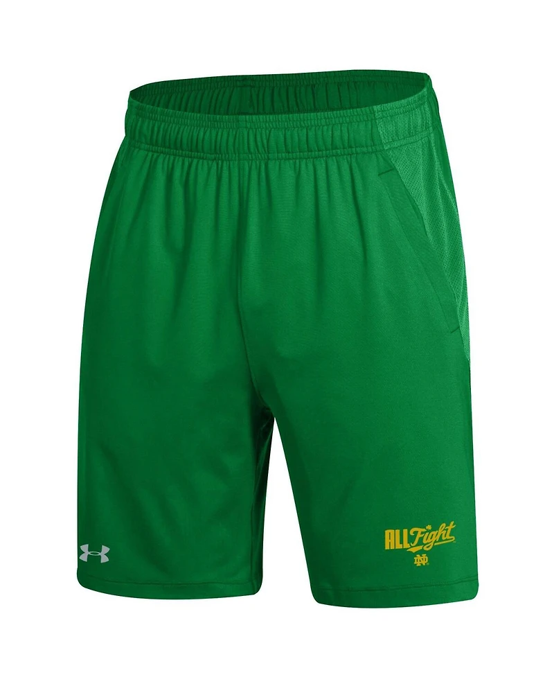 Under Armour Men's Kelly Green Notre Dame Fighting Irish All Fight Tech Vent Shorts