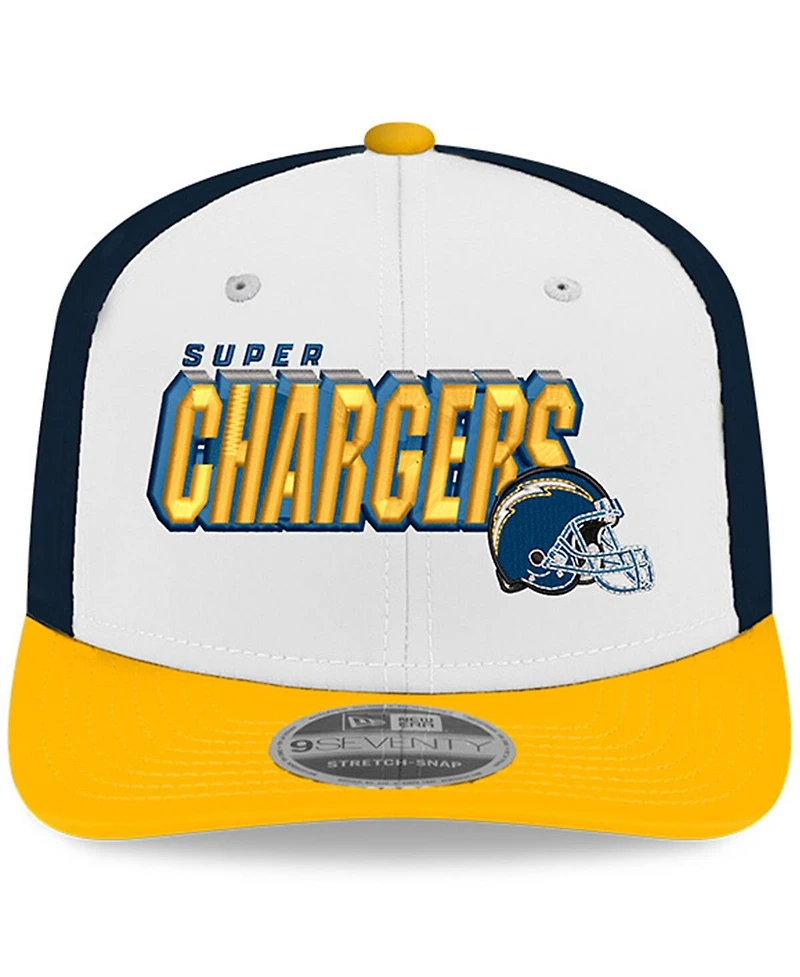 New Era Men's White/Gold Los Angeles Chargers Super Chargers 9SEVENTY Adjustable Hat