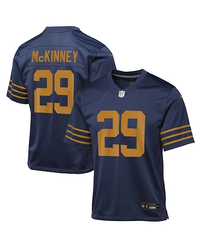 Nike Big Boys and Girls Xavier McKinney Navy Green Bay Packers The 1923 Classic Game Jersey