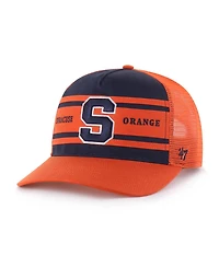 '47 Brand Big Boys and Girls Navy/Orange Syracuse Orange Super Stripe Hitch Adjustable Trucker Hat