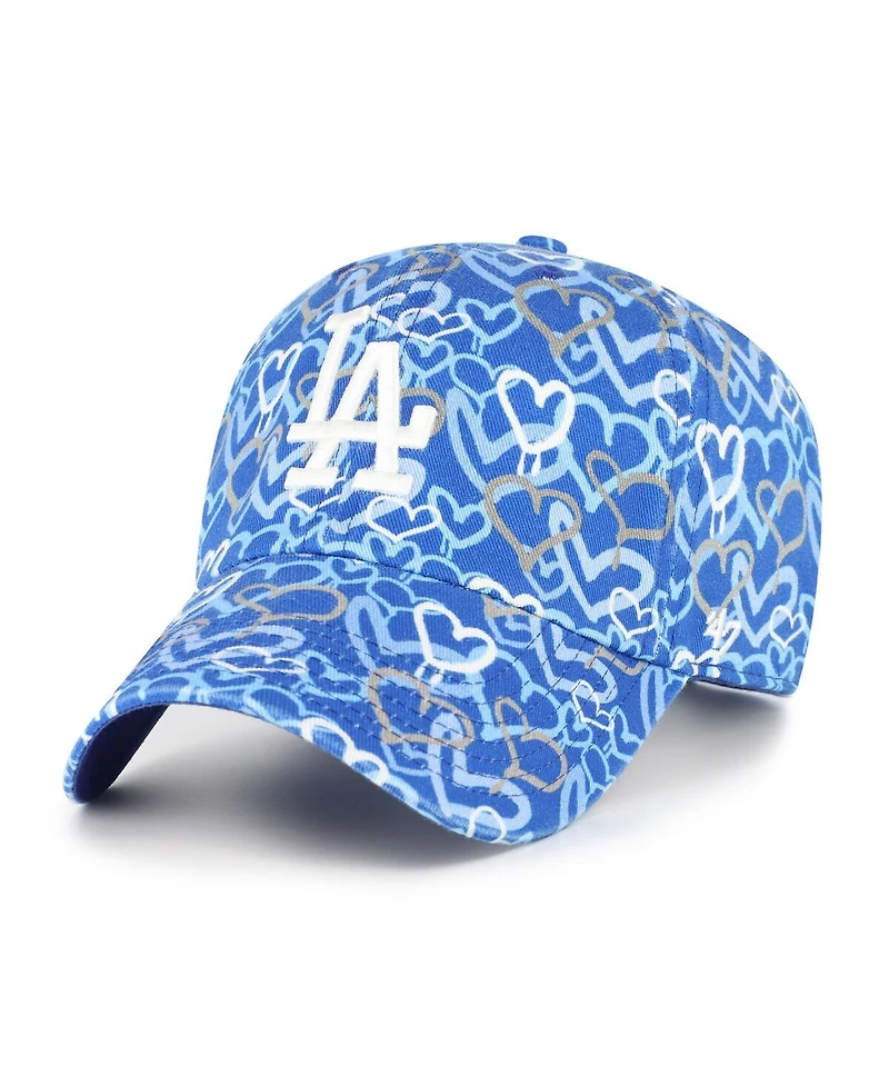 '47 Brand Big Girls Royal Los Angeles Dodgers Mural Clean Up Adjustable Hat