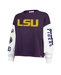 47 Brand Women's Purple Lsu Tigers Sydney Long Sleeve T-Shirt
