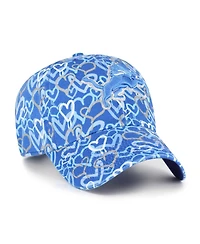'47 Brand Big Girls Blue Detroit Lions Mural Clean Up Adjustable Hat