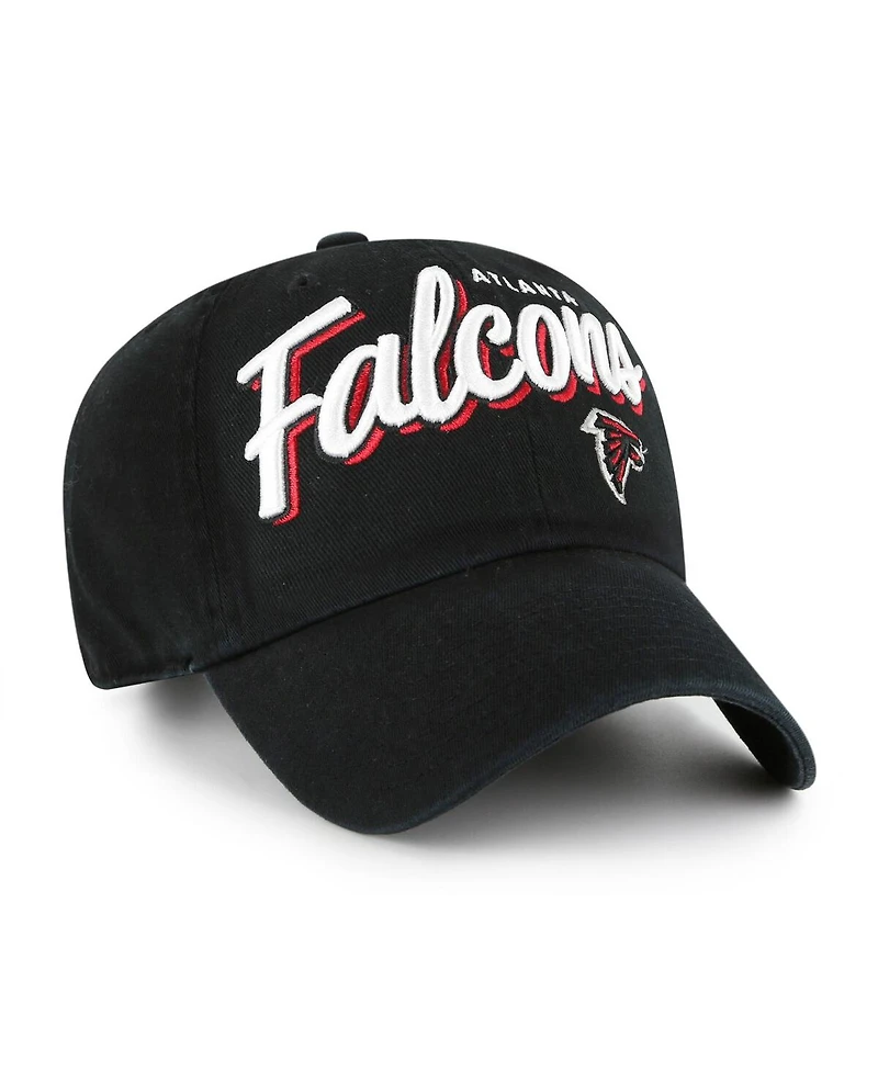 '47 Brand Women's Black Atlanta Falcons Ariana Clean Up Adjustable Hat