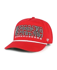 '47 Brand Big Boys and Girls Scarlet Nebraska Huskers Byline Hitch Adjustable Hat