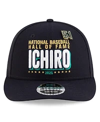 New Era Men's Ichiro Suzuki Navy Seattle Mariners 2025 Baseball Hall of Fame Low Profile 9FIFTY Snapback Hat