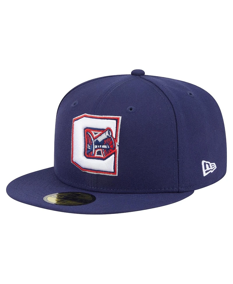New Era Men's Navy Columbus Blue Jackets Deceptor 59FIFTY Fitted Hat