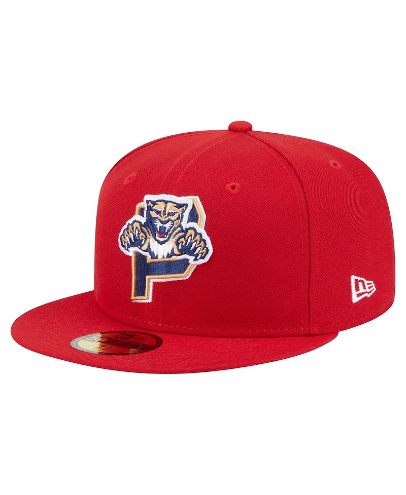 New Era Men's Red Florida Panthers Deceptor 59FIFTY Fitted Hat