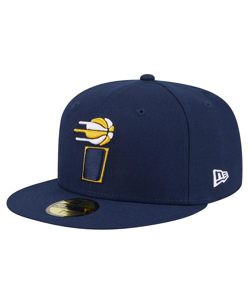 New Era Men's Navy Indiana Pacers Deceptor 59FIFTY Fitted Hat