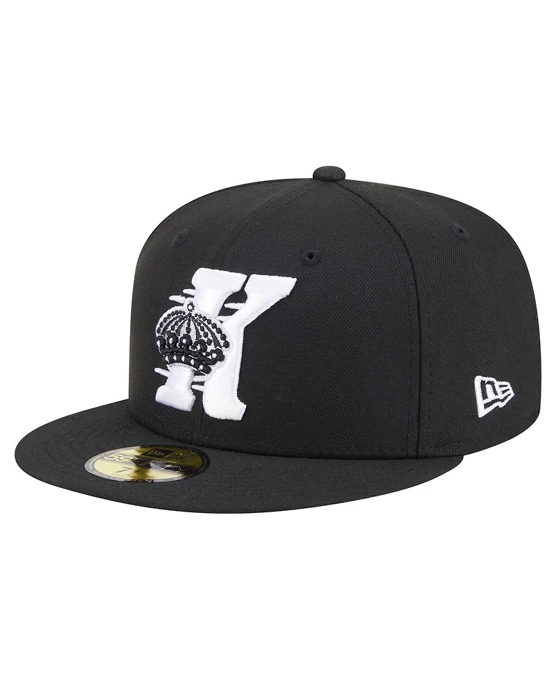 New Era Men's Black Los Angeles Kings Deceptor 59FIFTY Fitted Hat
