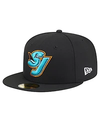 New Era Men's Black San Jose Sharks Deceptor 59FIFTY Fitted Hat