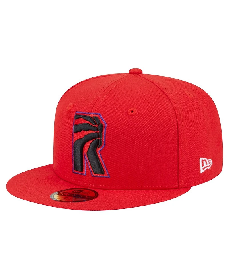 New Era Men's Red Toronto Raptors Deceptor 59FIFTY Fitted Hat
