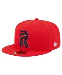New Era Men's Red Toronto Raptors Deceptor 59FIFTY Fitted Hat