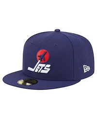 New Era Men's Navy Winnipeg Jets Deceptor 59FIFTY Fitted Hat