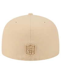 New Era Men's Beige Pittsburgh Steelers Color Pack A-Frame 59FIFTY Fitted Hat