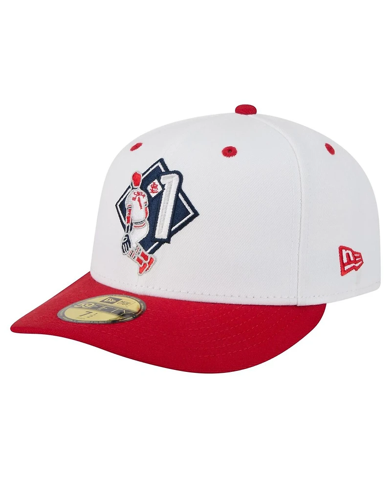 New Era Men's Ozzie Smith White St. Louis Cardinals 59FIFTY Fitted Hat