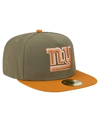 New Era Men's Olive/Brown York Giants Color Pack A-Frame 59FIFTY Fitted Hat