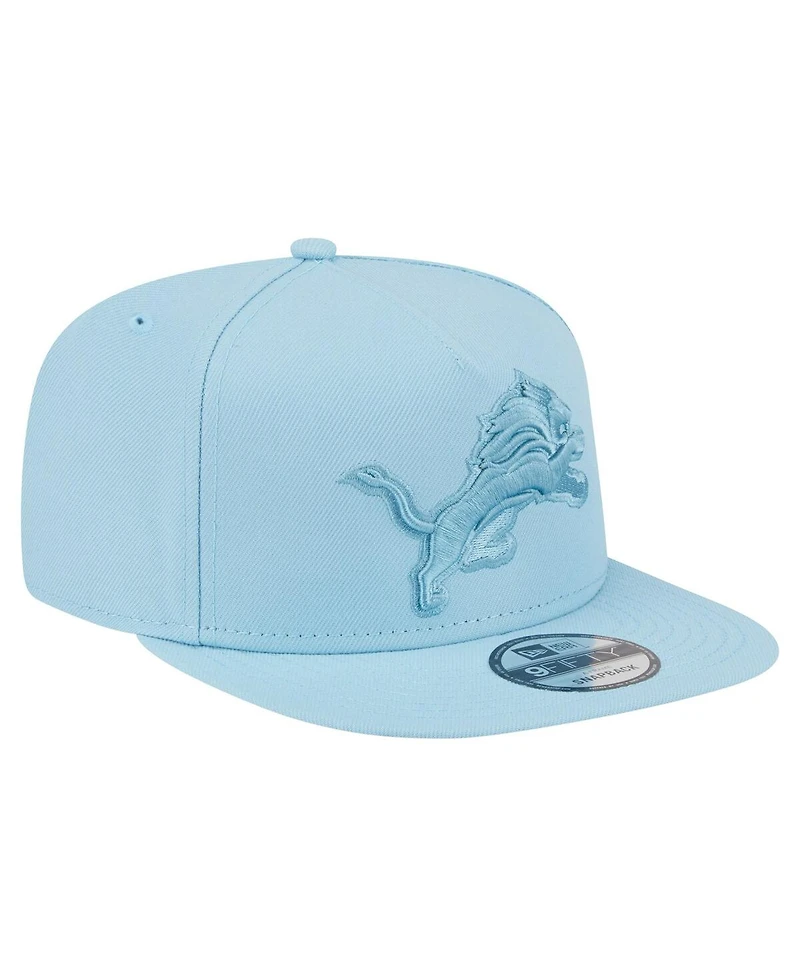 New Era Men's Light Blue Detroit Lions Color Pack A-Frame 9FIFTY Snapback Hat