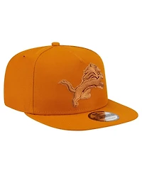 New Era Men's Brown Detroit Lions Color Pack A-Frame 9FIFTY Snapback Hat
