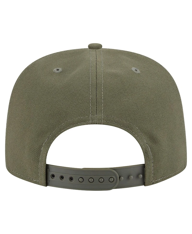 New Era Men's Olive Kansas City Chiefs Color Pack A-Frame 9FIFTY Snapback Hat