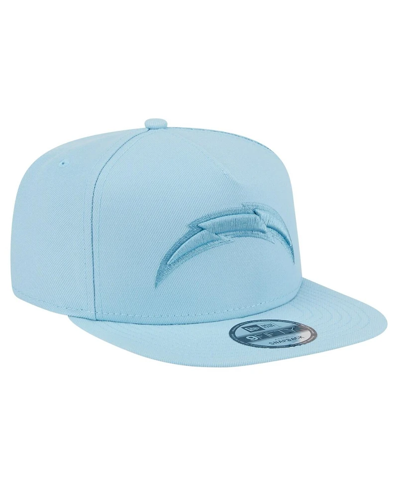 New Era Men's Light Blue Los Angeles Chargers Color Pack A-Frame 9FIFTY Snapback Hat