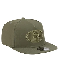 New Era Men's Olive San Francisco 49ers Color Pack A-Frame 9FIFTY Snapback Hat