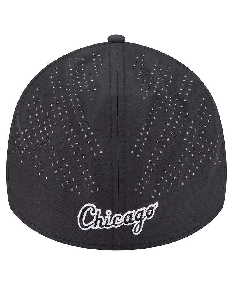 New Era Men's Black Chicago White Sox Night 39THIRTY Flex Hat