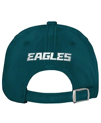 Outerstuff Big Girls Midnight Green Philadelphia Eagles Gridiron Adjustable Hat