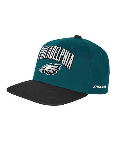 Outerstuff Big Boys and Girls Midnight Green Philadelphia Eagles Essentials Adjustable Hat