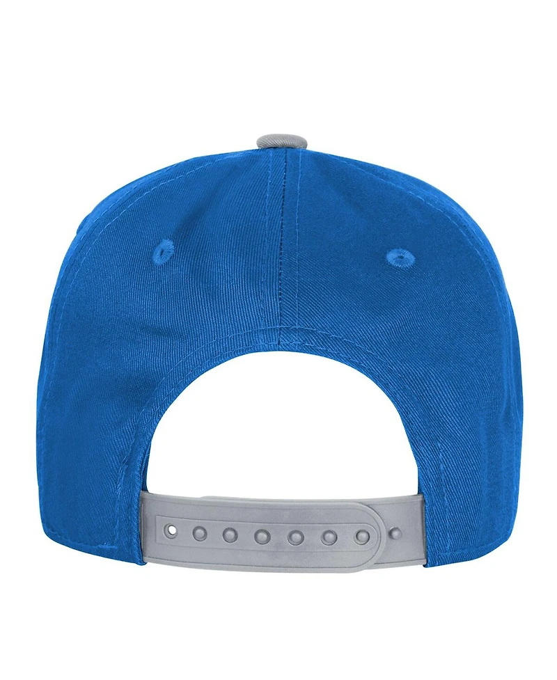Outerstuff Big Boys and Girls Blue Detroit Lions True Retro Adjustable Hat