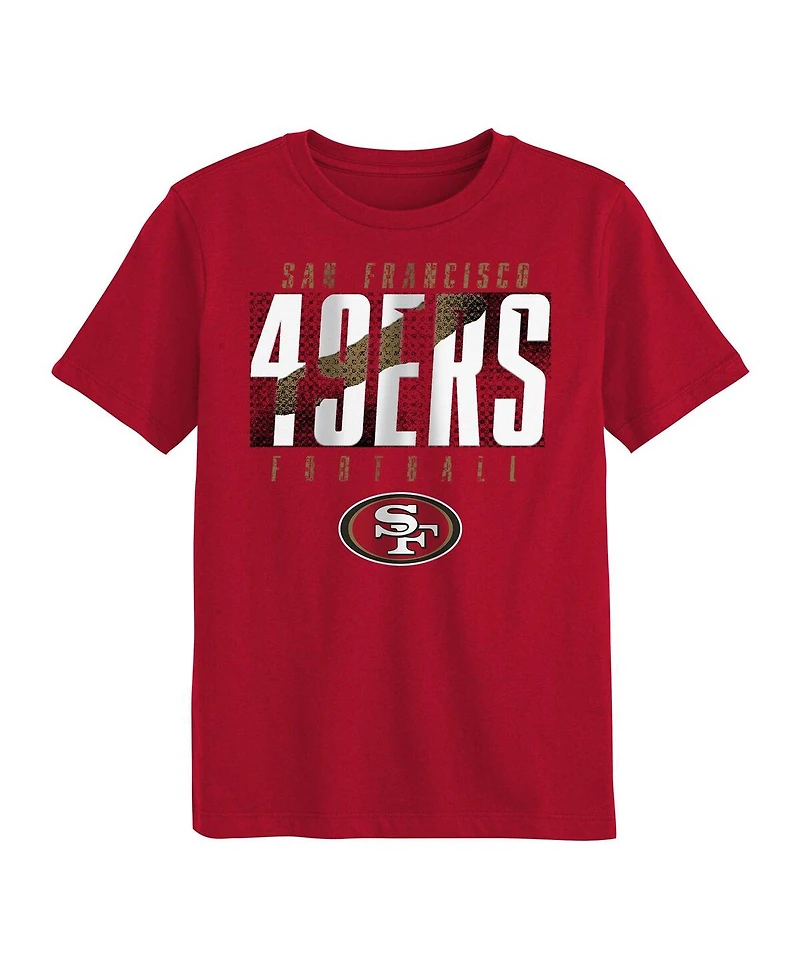 Outerstuff Preschool Scarlet San Francisco 49ers Posterize T-Shirt