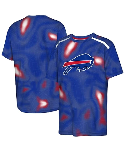 Outerstuff Big Boys and Girls Royal Buffalo Bills End Zone Dri-Tek T-Shirt