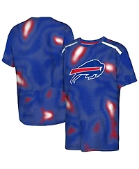 Outerstuff Big Boys and Girls Royal Buffalo Bills End Zone Dri-Tek T-Shirt