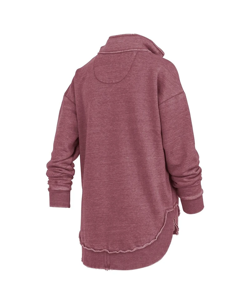 Pressbox Women's Maroon Arizona State Sun Devils Northfork Sojourn Poncho Quarter-Zip Sweatshirt