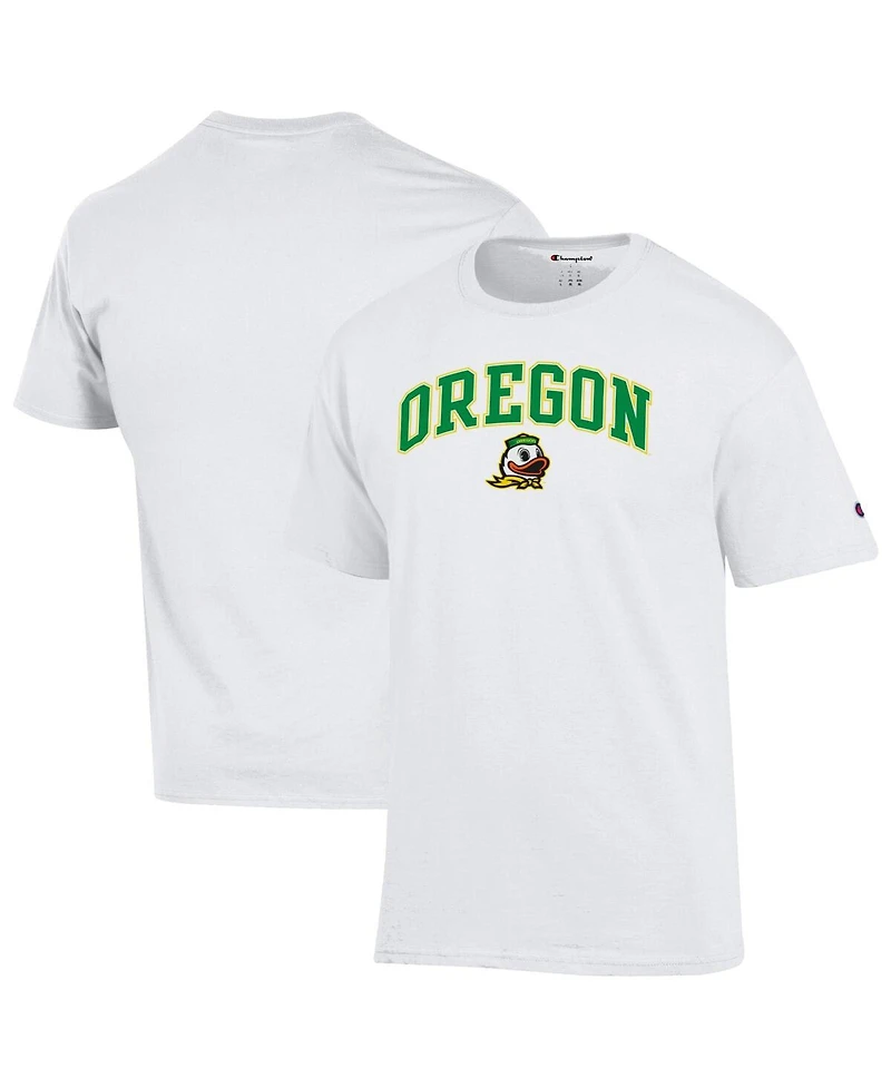 Champion Men's White Oregon Ducks Arched Logo T-Shirt