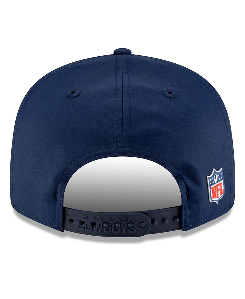New Era Men's Navy Dallas Cowboys 2025 Sideline Throwback Split Panel 9FIFTY Snapback Hat