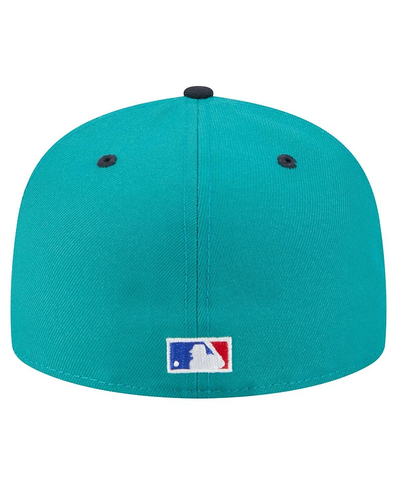 New Era Men's Ken Griffey Jr. Aqua Seattle Mariners 59FIFTY Fitted Hat