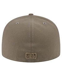 New Era Men's Olive Cleveland Guardians Color Pack A-Frame 59FIFTY Fitted Hat