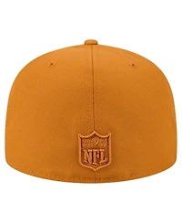 New Era Men's Brown Detroit Lions Color Pack A-Frame 59FIFTY Fitted Hat