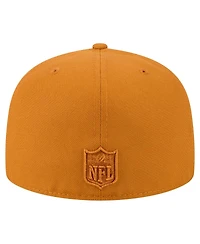 New Era Men's Brown Houston Texans Color Pack A-Frame 59FIFTY Fitted Hat