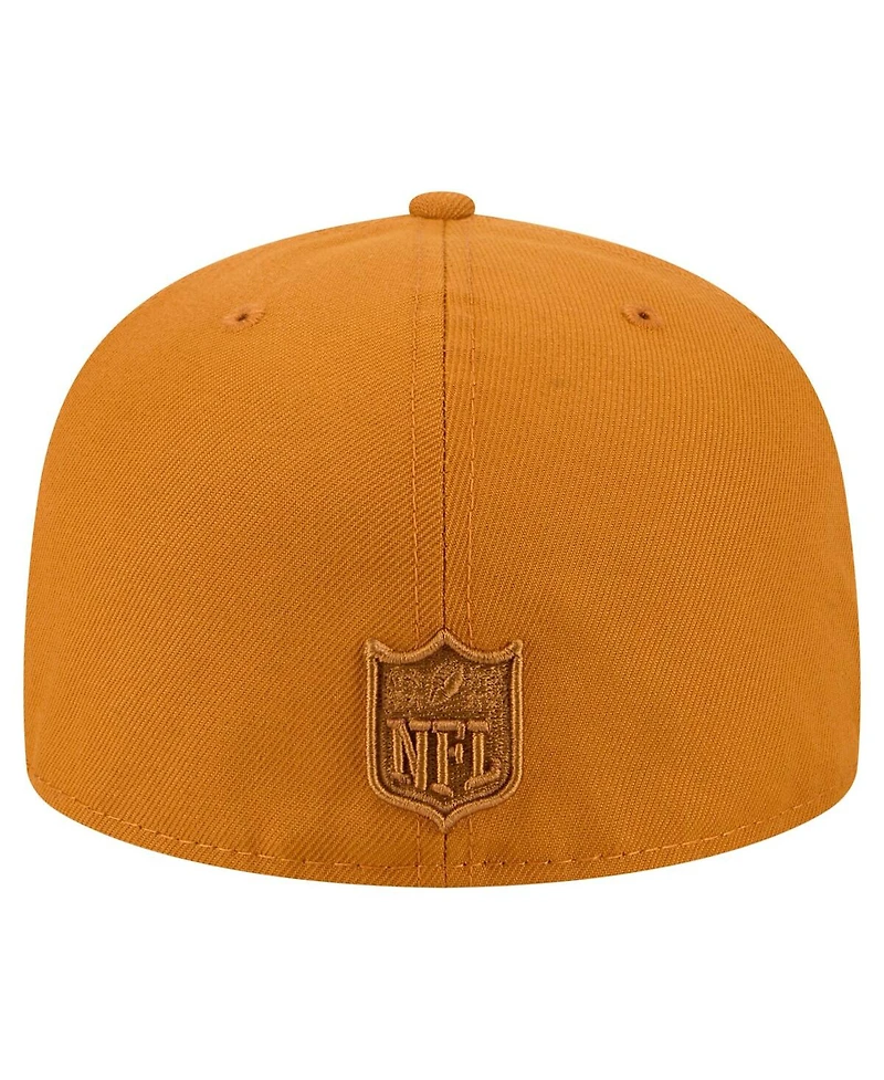 New Era Men's Brown Kansas City Chiefs Color Pack A-Frame 59FIFTY Fitted Hat